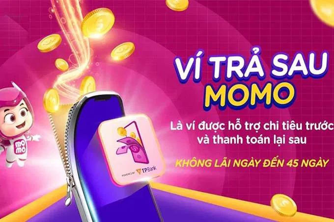 Rút ví trả sau visa, momo